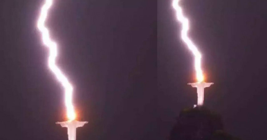 Подробнее о "Молния ударила в статую Иисуса Христа в Рио-де-Жанейро"