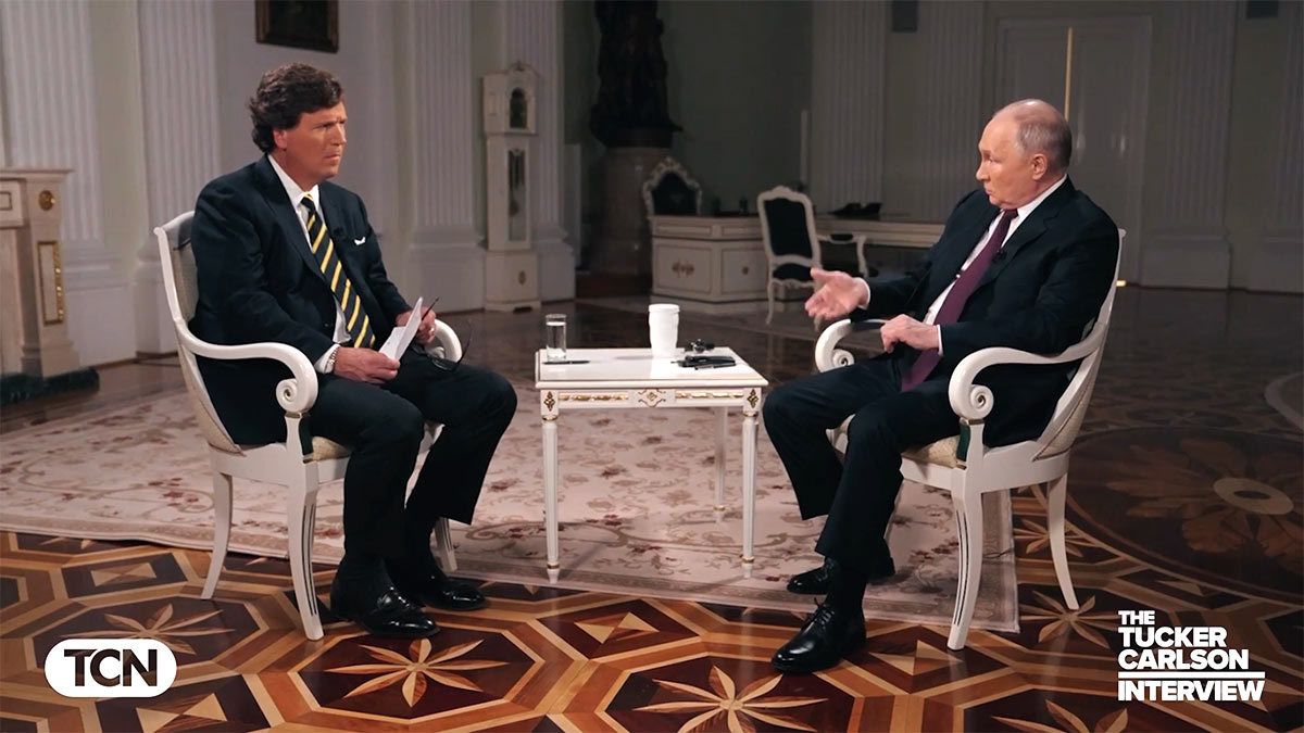 Подробнее о "Американский журналист Такер Карлсон опубликовал интервью с президентом России Владимиром Путиным"